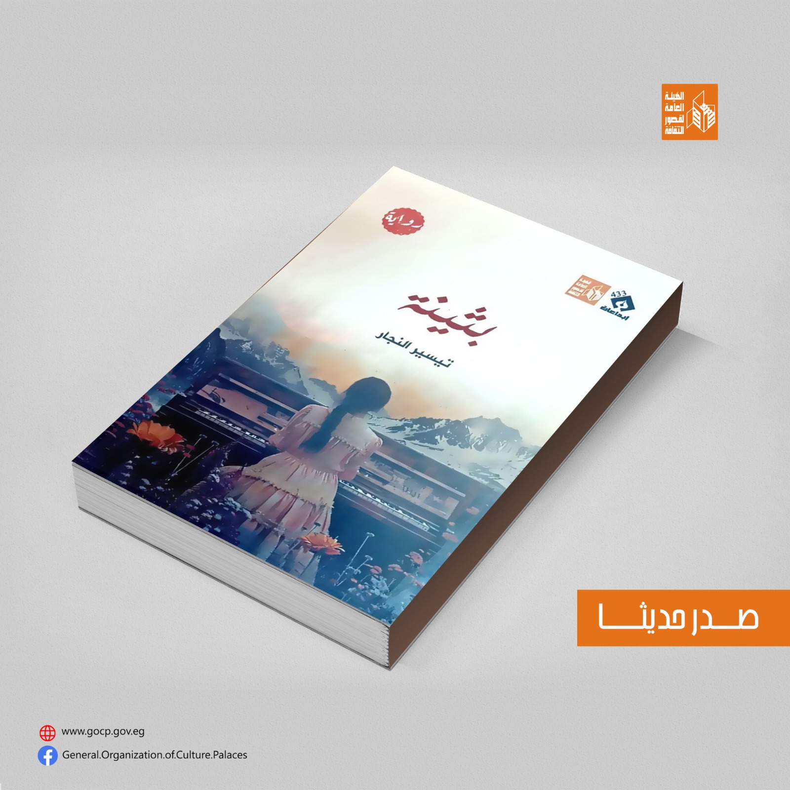 قصور الثقافة تصدر رواية بثينة لتيسير النجار 